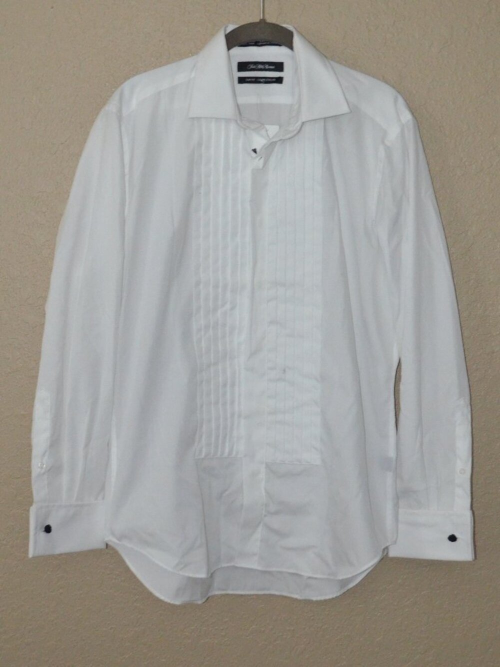 NWT Sz 15 32/33 Saks Fifth Avenue White Tuxedo Shirt